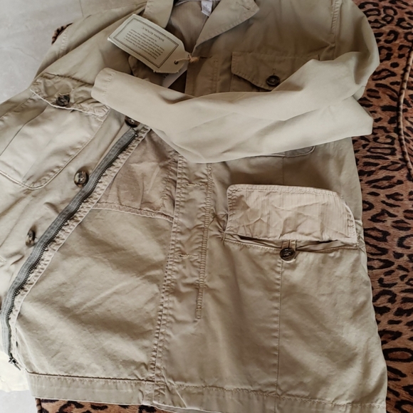 NWT Banana Republic cargo coat khaki - Picture 5 of 5